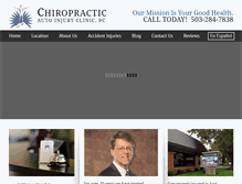 Tablet Screenshot of chiropracticautoinjury.com